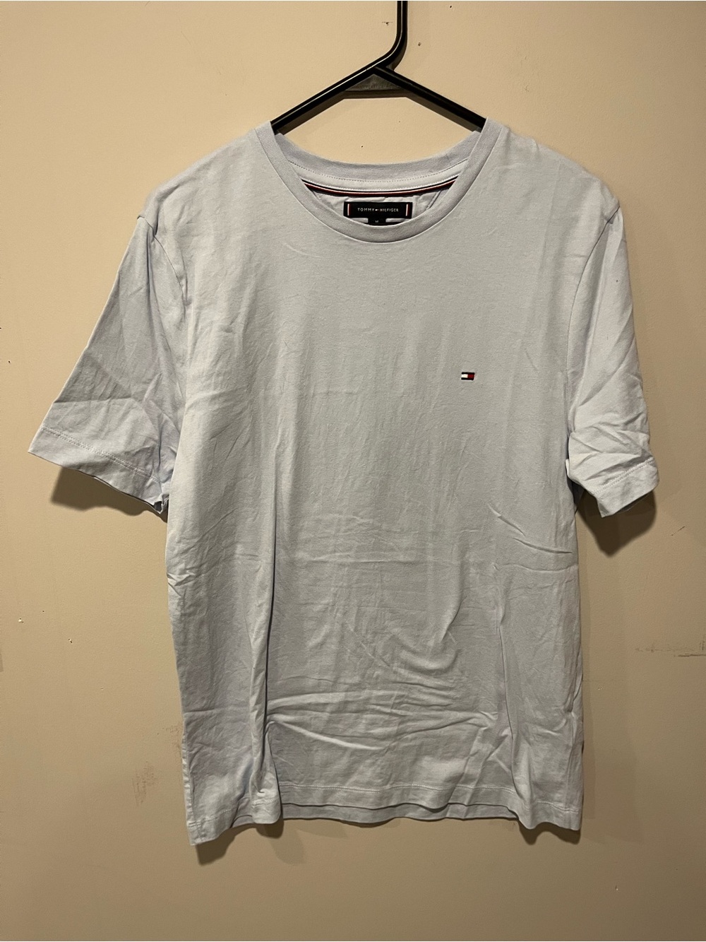 Tommy Hilfiger Light Blue Crew Neck Men's T-Shirt NWOT size medium